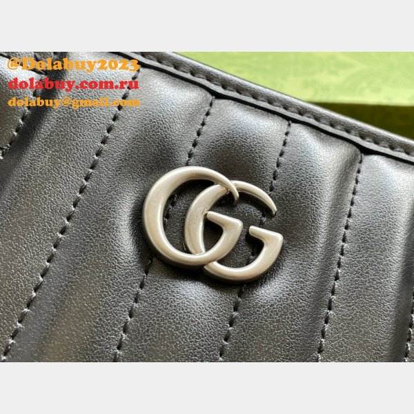 High Quality Gucci Replica 681483 Black Small GG Marmont Tote Bag