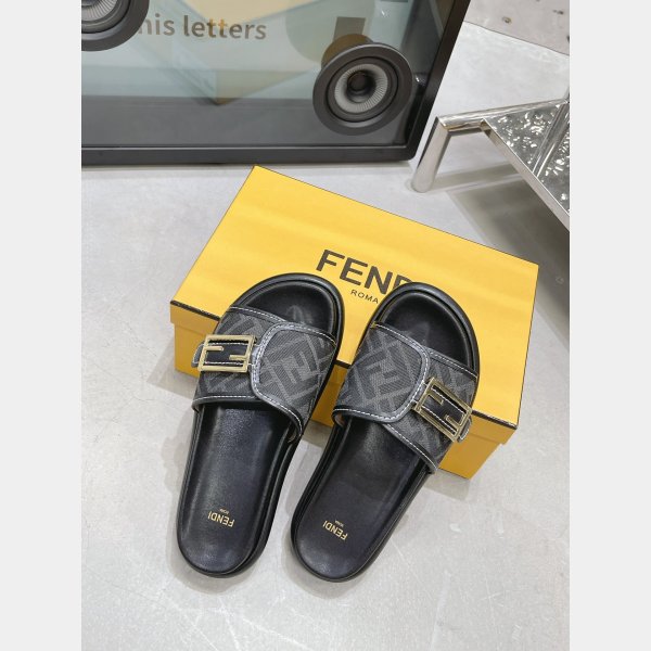 Cheap Fendi Reflections Knockoff Sandals Shoes On Sale