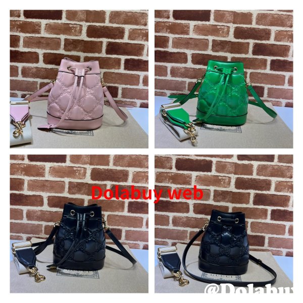 Dolabuy Gucci GG Matelassé Bucket Replica Bags 728231 Store