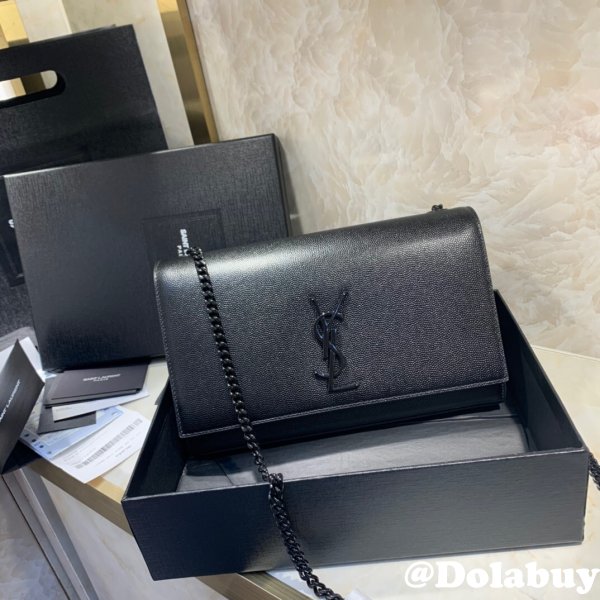 REPLICA SAINT LAURENT KATE BAG 5868006 BLACK ON BLACK