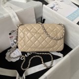 Luxury CC FLAP BAGS 20CM AS1787 SILVER BALL