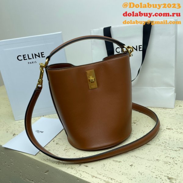 UK Celine Perfect Fake Quality Teen Bucket Triomphe Bag