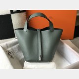 Designer Hermes Picotin Bags 18/22CM Silver Replica Best Online