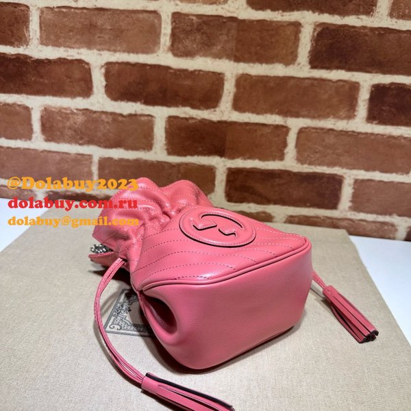 Top Quality gucci bLONDIE MINI BACKET BAG 760313 Replica