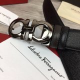 Ferragamo Belts Perfect High Quality Replica 35 mm Black