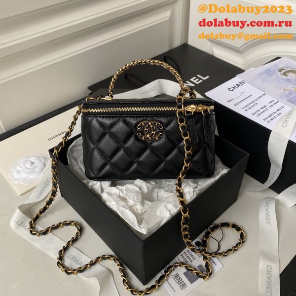 Knockoff Casual Style Vanity AP3663 2Way Chain Plain Party Bags