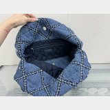 Top Quality CHANEL 22 denim bag AS3260