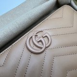 Gucci GG Marmont Top Quality Matelasse 443123 zip around wallet