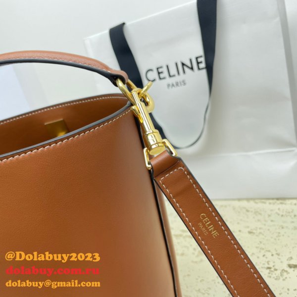 UK Celine Perfect Fake Quality Teen Bucket Triomphe Bag