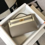 Luxury Hermes EPSOM LEATHER Mini Kelly Pouchette