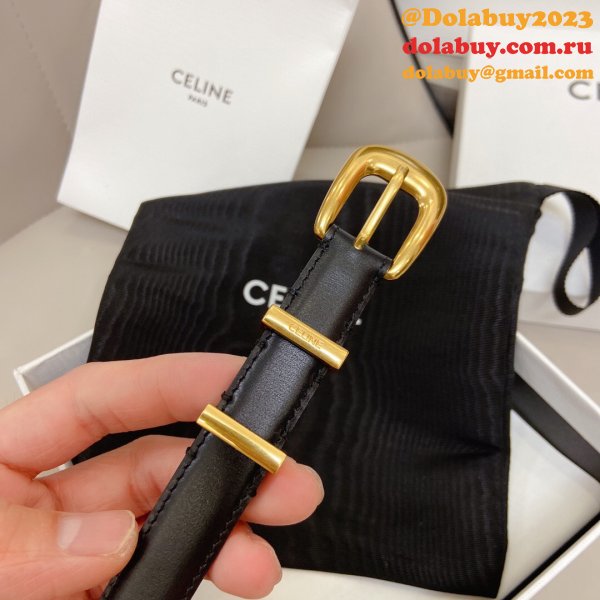 Buy Best Celine Belts Dolabuy 18mm Black Sells