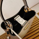 Platinum Prada 1BA373 Panier Saffiano Leather Perfect Replica Bag