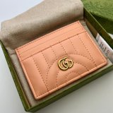 Gucci Wholesale 443127 Leather GG Marmont Card Case Luxury Bag