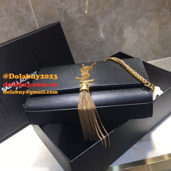 Saint Laurent 20CM Vicky Quilted Shoulder Bag