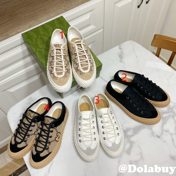 Perfect Dolabuy 1:1 Mirror Replica Gucci GG Canvas Shoes