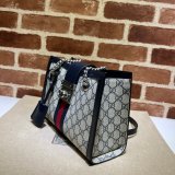 Top Quality Gucci 498156 GG Supreme Padlock Small Shoulder Bag