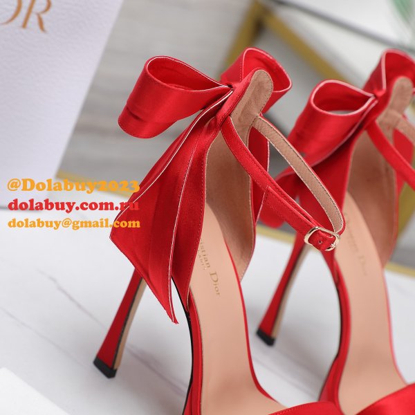 Duplicate Mlle Dior Heeled Sandal Top Quality