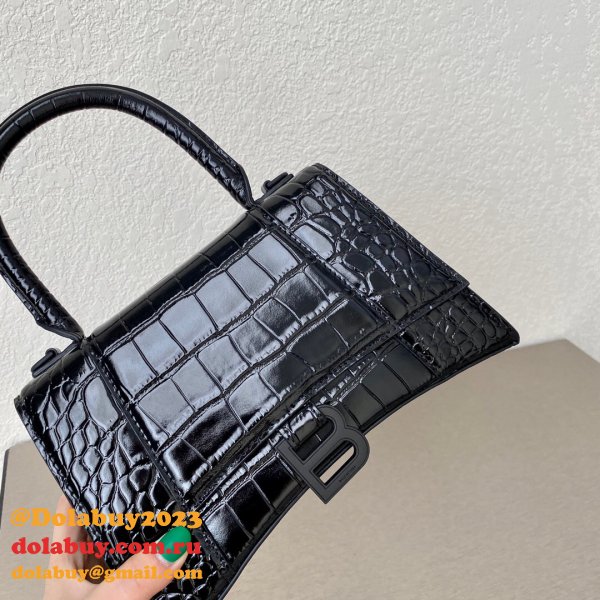 BEST BALENCIAGA KNOCK OFF CROCO HOURGLASS 19/23CM