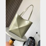 Wholesale Medium Puzzle Fold Tote In Shiny Calfskin 31CM