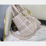 Wholesale Replica Dior Lady Dior Large Pink/Blue Bags