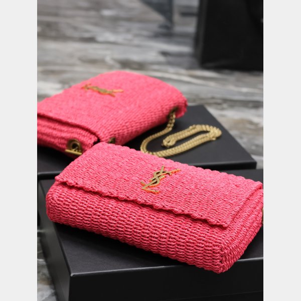 Designer Replica Saint Laurent Kate Clutch 553804 Rose Bag