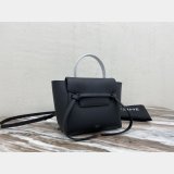 Replica Celine Leather Nano Belt Bag in Black