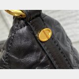 Christian Dior Perfect Fake 3106 Diorstar Hobo Chain Black Macrocannage Crinkled