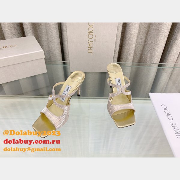 Heel: 8.5 cm Anise 75 Designer Sandals Jimmy Choo Shoes