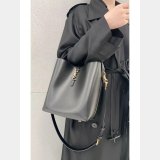 Le 37 In Shiny Leather Hobo Buckets 742828 Replica Saint Laurent Bag