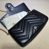 GG Marmont Gucci Replica Card Case Chain Wallet 751526 Bag