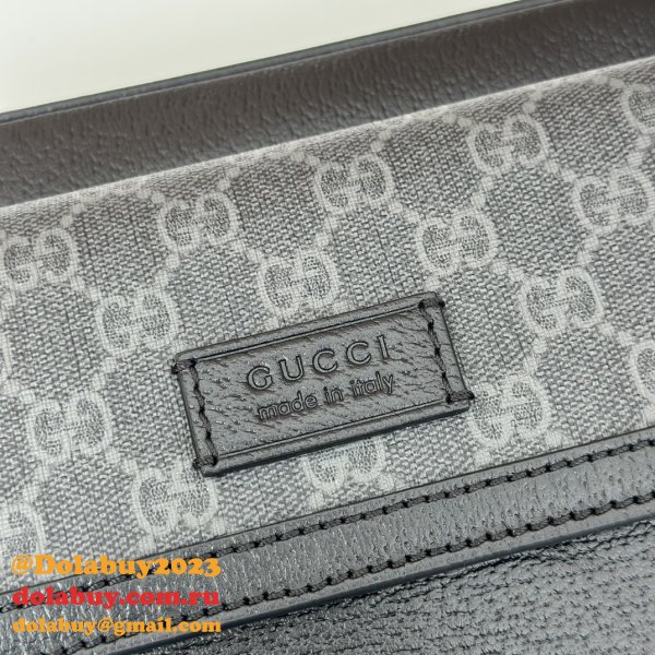 Men Gucci Replicas 795464 Small GG Crossbody 795464 Black Bag