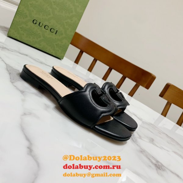 Replica Gucci Designer Shoes Outlet Flat Slippers Sale