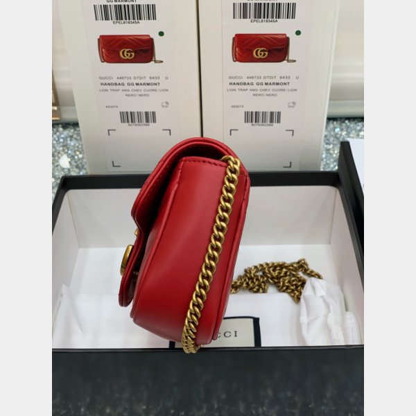 Gucci Wholesale GG Marmont Mini chain shoulder 476433 bag