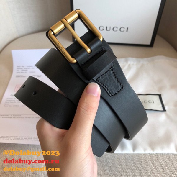 UK Gucci 30mm Replica Belt Black