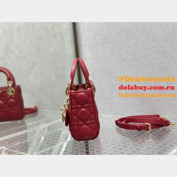 Replica Fashion Dior Micro Lady 1:1 Mirror 12CM Bag