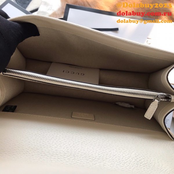 Wholesale Replica Gucci 400249 Dionysus GG Supreme Shoulder White Bag