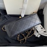 2020 Luxury CC CF 20CM Flap Lambskin Classic Black Bags