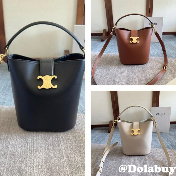 Celine SMALL BUCKET LOUISE IN SMOOTH CALFSKIN