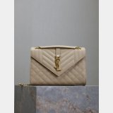 Top Quality Yves Saint Laurent Caviar Leather Envelope Bag