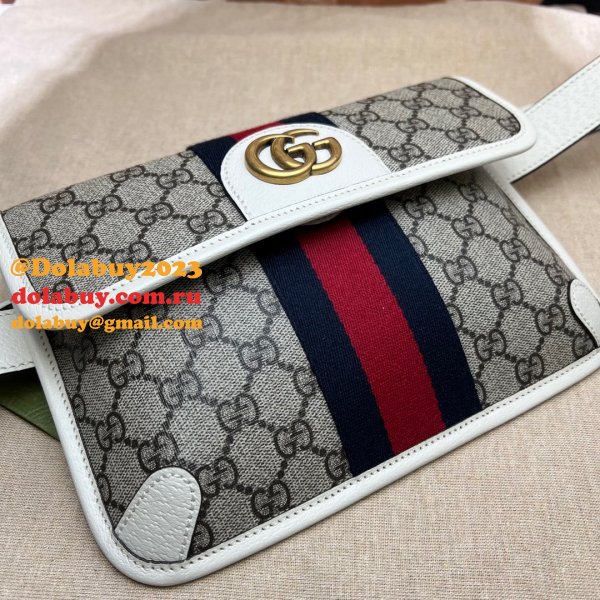 Best Quality Gucci Replica Ophidia belt bag 674081 GG supreme canvas