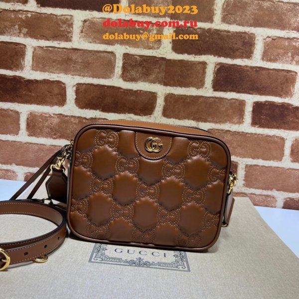 Fake Gucci Designer GG matelassé leather shoulder 702234 Bags