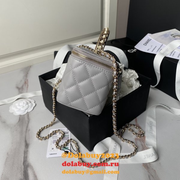 Best AP3956 Vanity Shoulder 1:1 Mirror Luxury Fake Bags