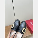 Roger Vivier Viv Replica Rangers Buckle-embellished Loafers Shoes