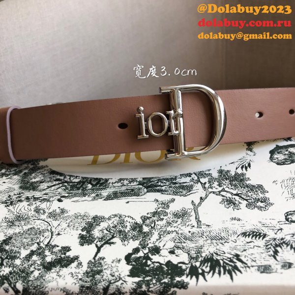 High Quality Christian Dior AAA Belts red/black/brown 30mm Cheap