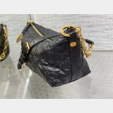 Christian Dior Perfect Fake 3106 Diorstar Hobo Chain Black Macrocannage Crinkled