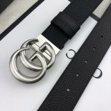 Luxury Gucci 38MM Double G Shop the New Replica Black Belts