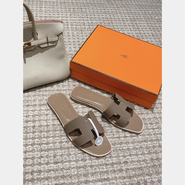 7 Star Luxury hermes Oran sandal Epsom calfskin