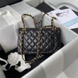 Top quality Fake Small Flap Lambskin CF 23cm