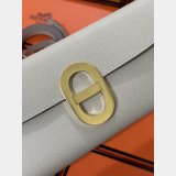 Luxury Hermes  D Ancre to go clutch Epsom bag