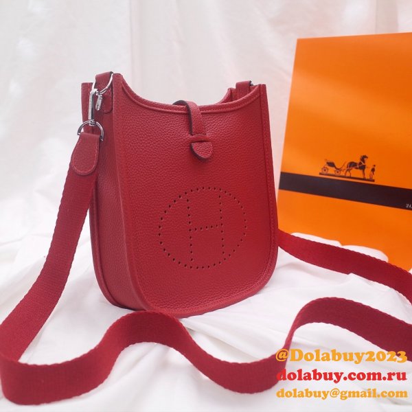 Replica Hermes Mini Evelyne TPM Bag Red